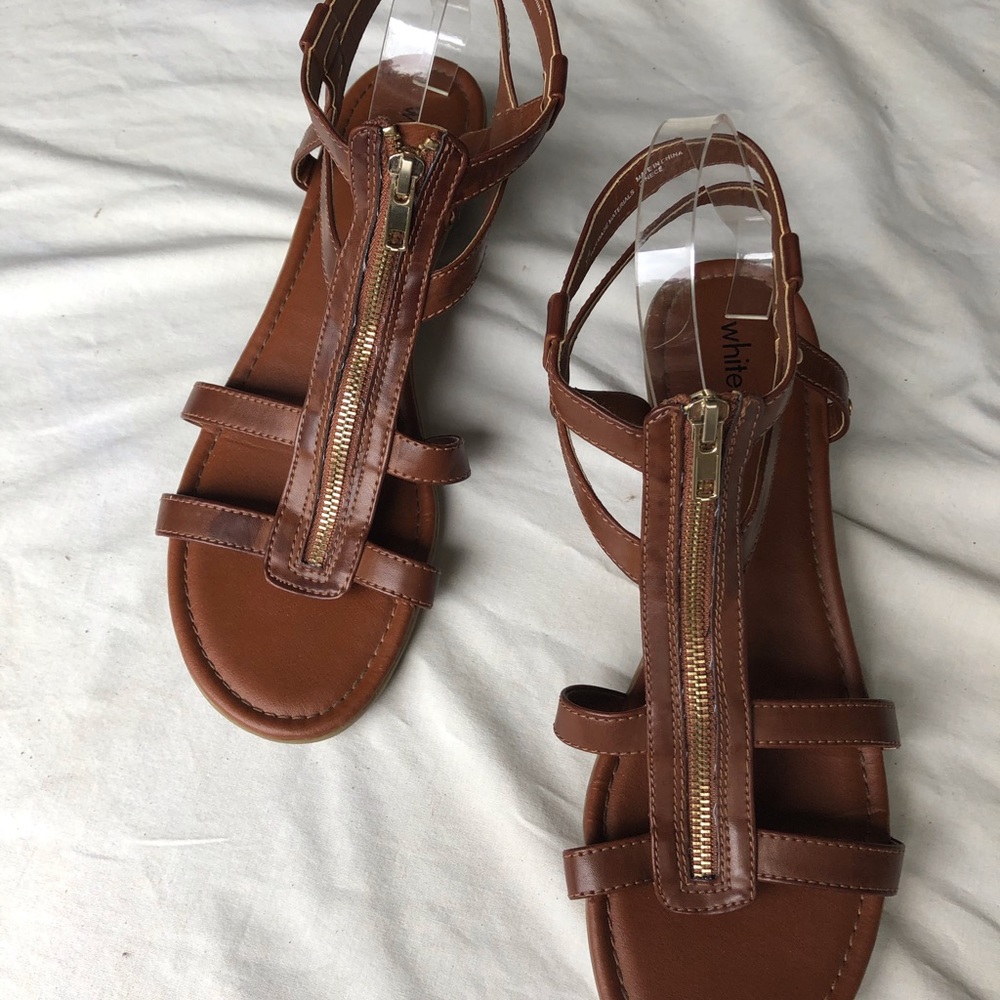 Brown gladiator sandals